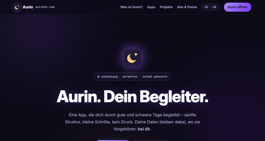aurin4y.com – Startseite dieses Portals